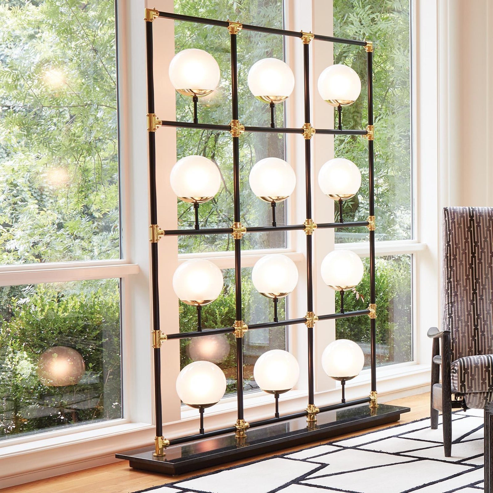 Global Views Globe in Square Floor Screen