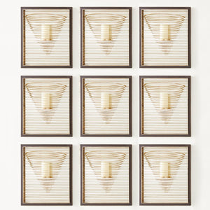 Global Views Pyramid Candle Sconce