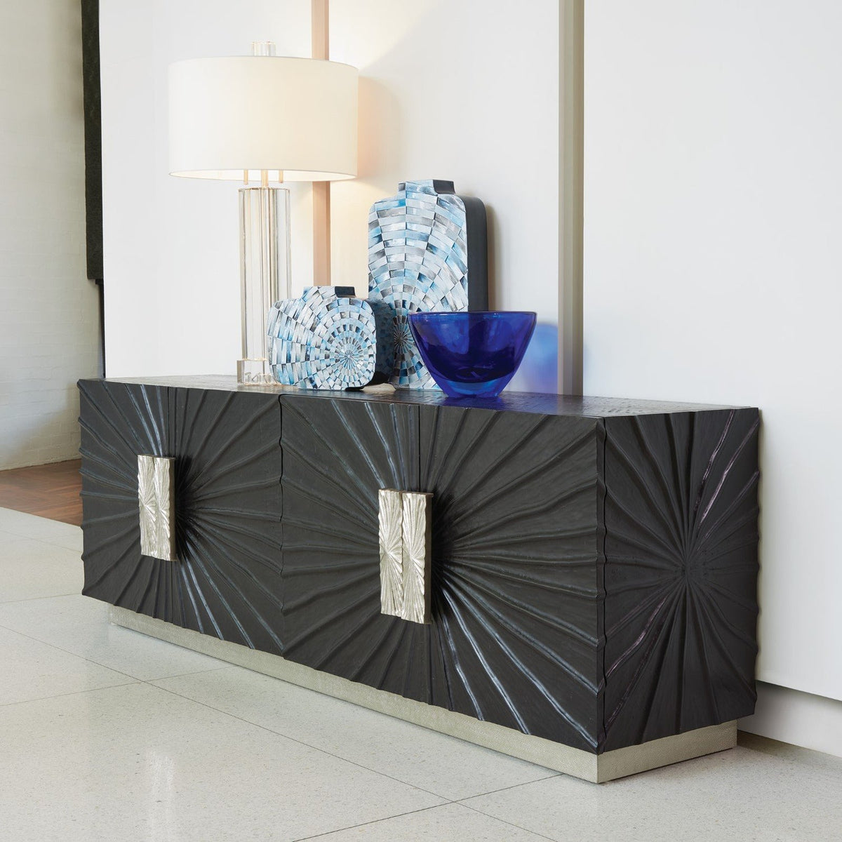 Global Views Pleated Media Cabinet