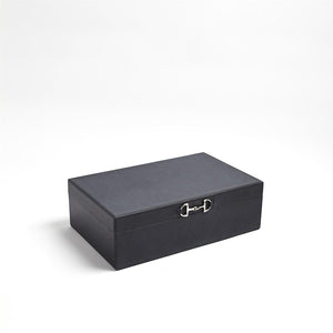 Global Views Stirrup Detail Box Blue Wash