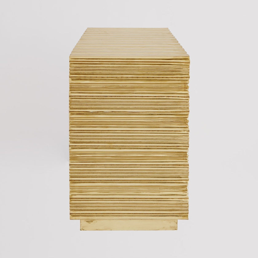 Global Views Linenfold Cabinet