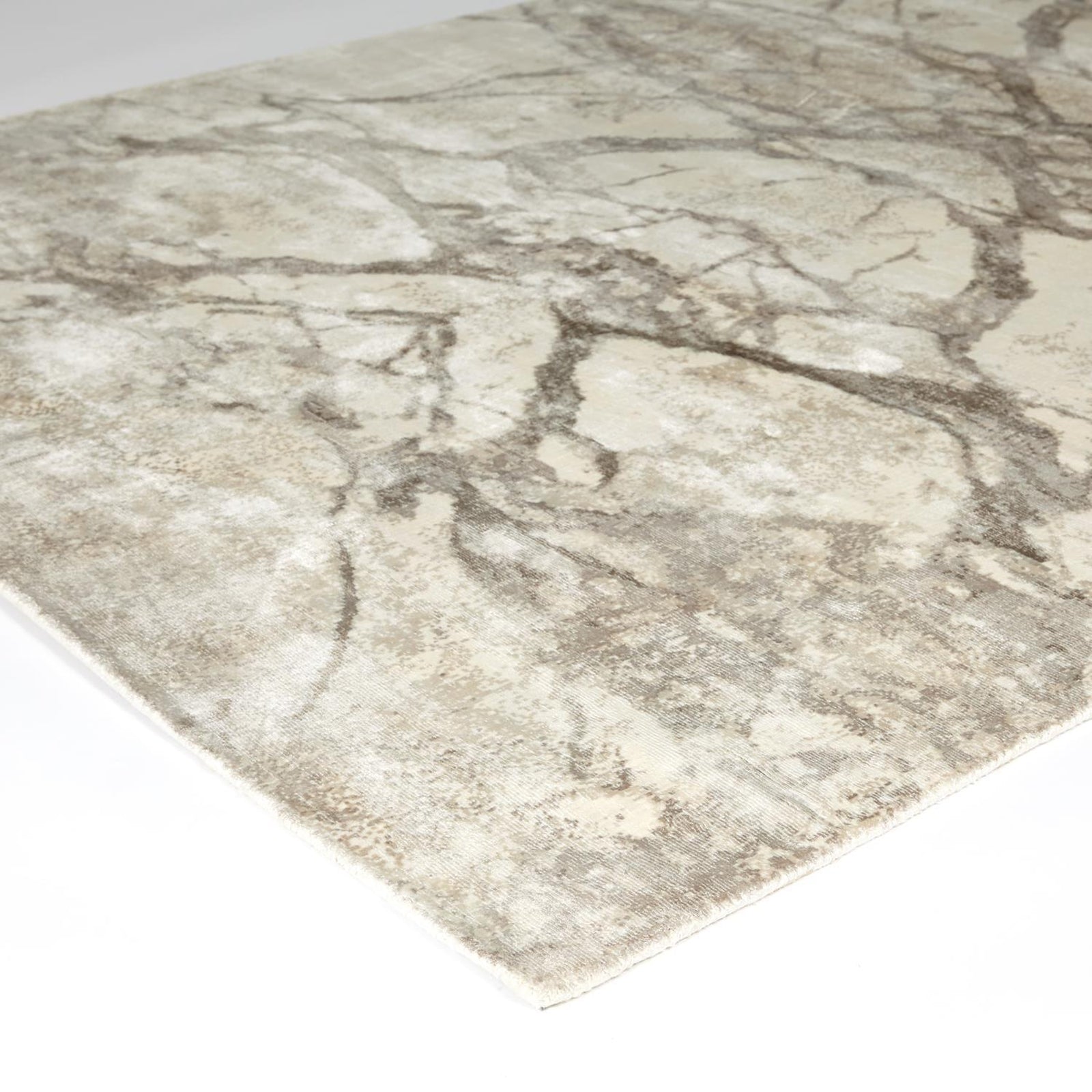 Global Views Mirror Match Marble Rug-Neutrals
