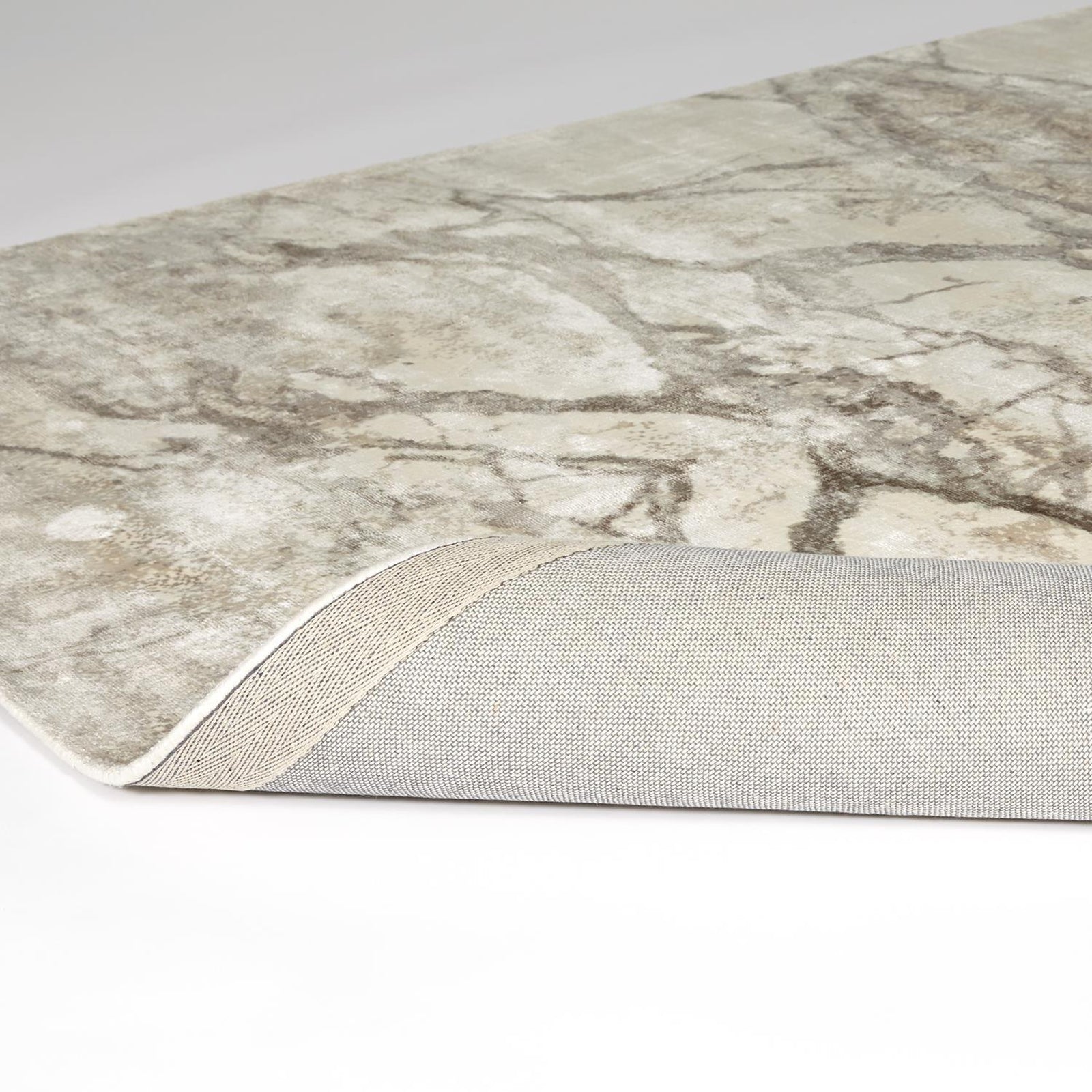 Global Views Mirror Match Marble Rug-Neutrals