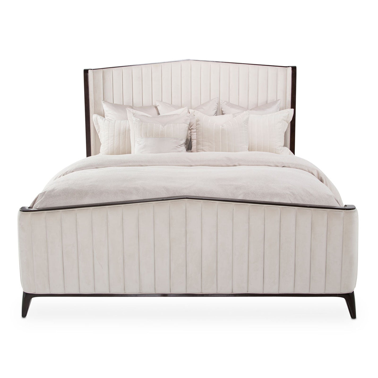 Michael Amini Paris Chic Tufted Panel Bed