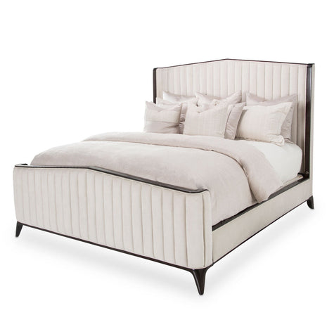 Michael Amini Paris Chic Tufted Panel Bed