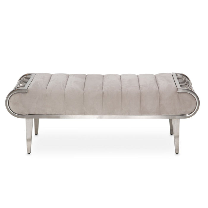 Michael Amini Roxbury Park Channel Tufted Bench