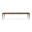 Michael Amini Malibu Crest Crotch Mahogany Rectangular Dining Table