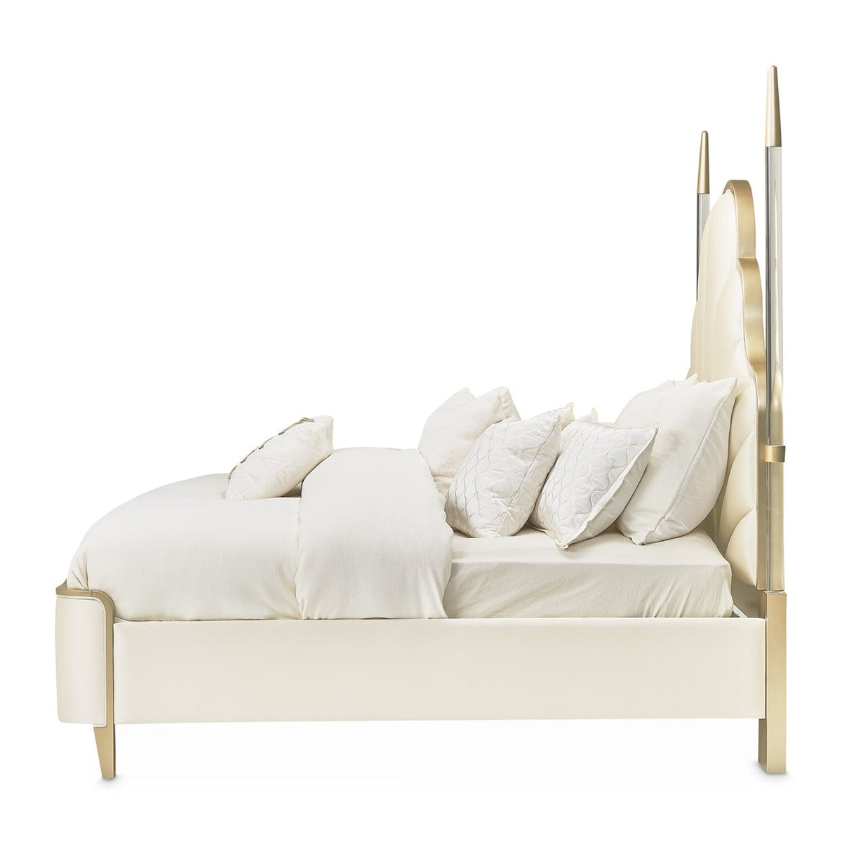 Michael Amini Malibu Crest Scalloped Poster Bed