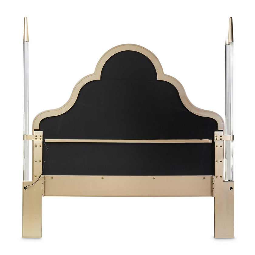 Michael Amini Malibu Crest Scalloped Poster Bed
