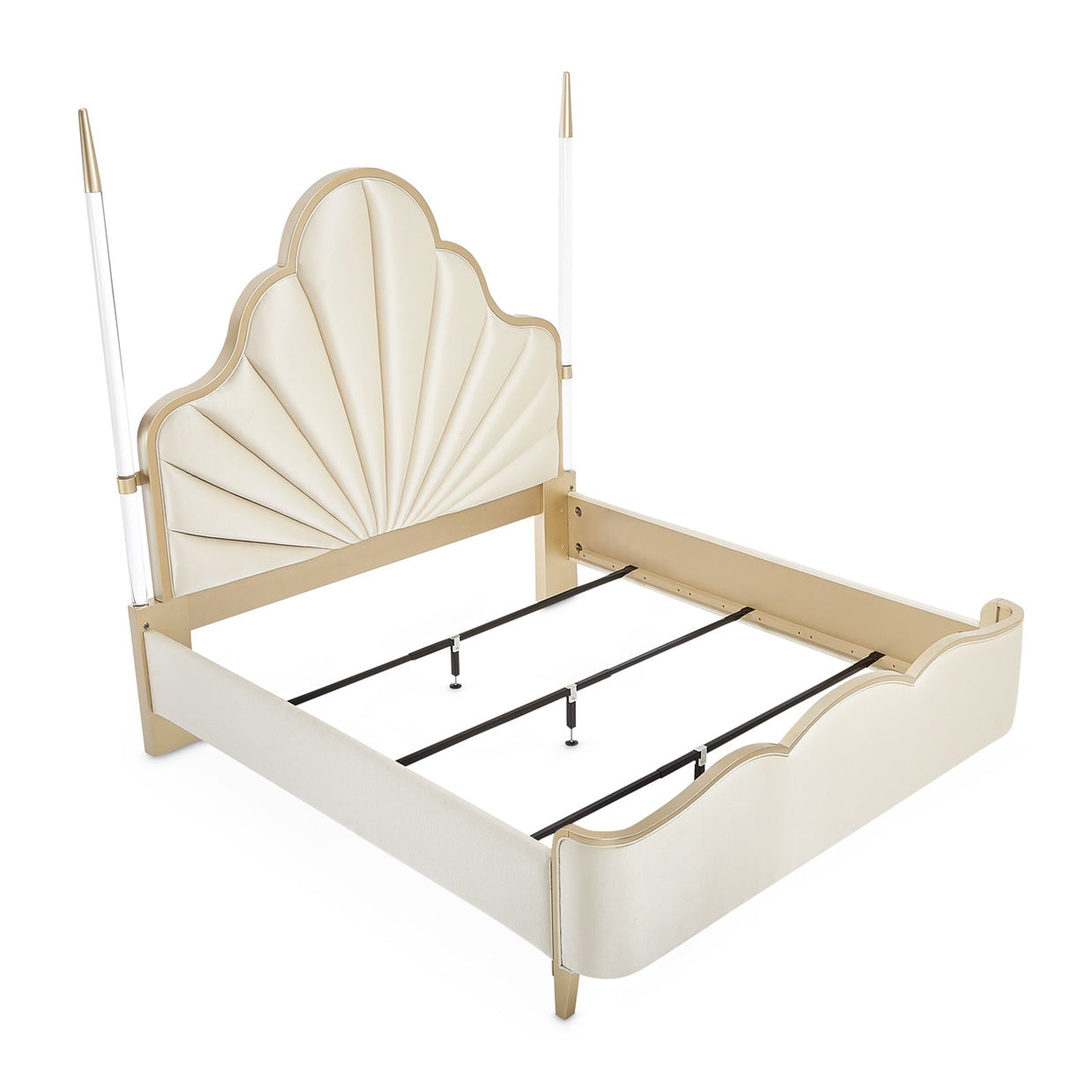Michael Amini Malibu Crest Scalloped Poster Bed