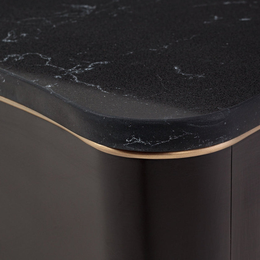 Michael Amini Malibu Crest Crotch Mahogany Rectangular Cocktail Table