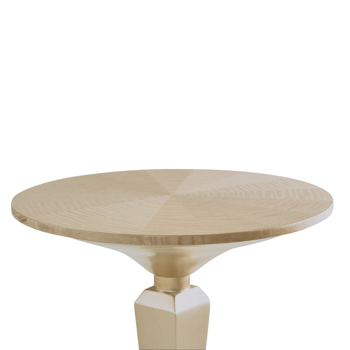 Michael Amini Malibu Crest Round Pedestal Tea Table