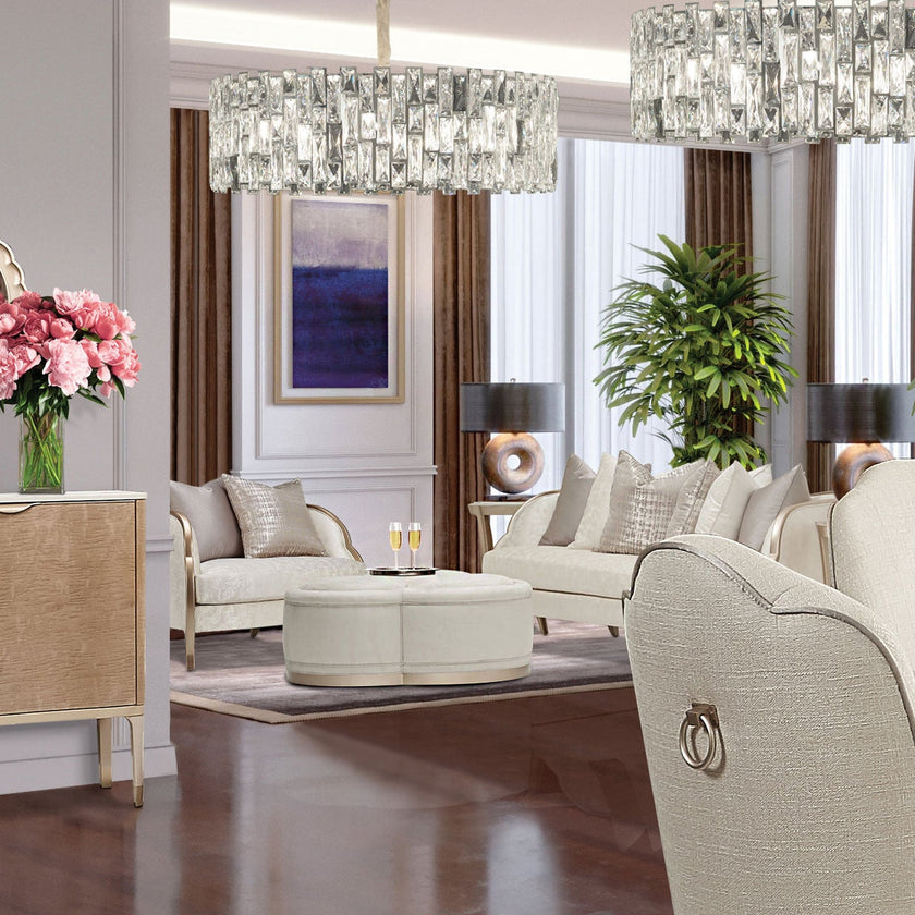 Michael Amini Malibu Crest & Half Accent Chair