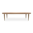 Michael Amini Villa Cherie Caramel Oval Dining Table