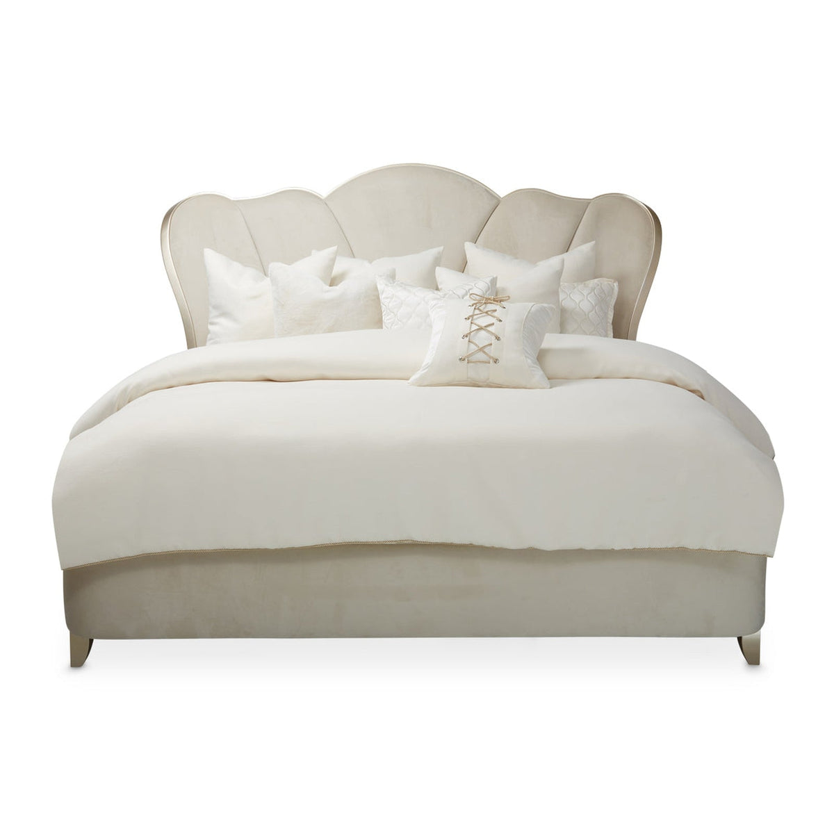Michael Amini Villa Cherie Tufted Upholstered Bed