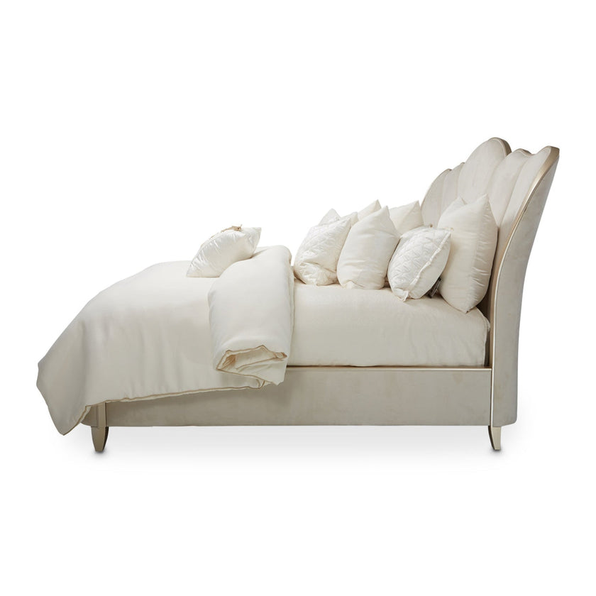 Michael Amini Villa Cherie Tufted Upholstered Bed