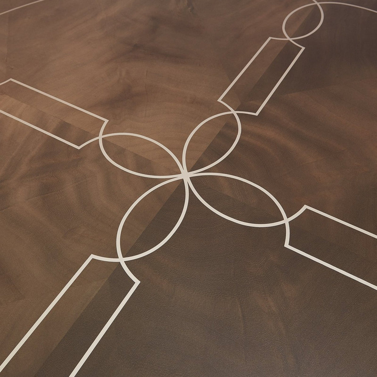 Michael Amini Villa Cherie Hazelnut Round Dining Table