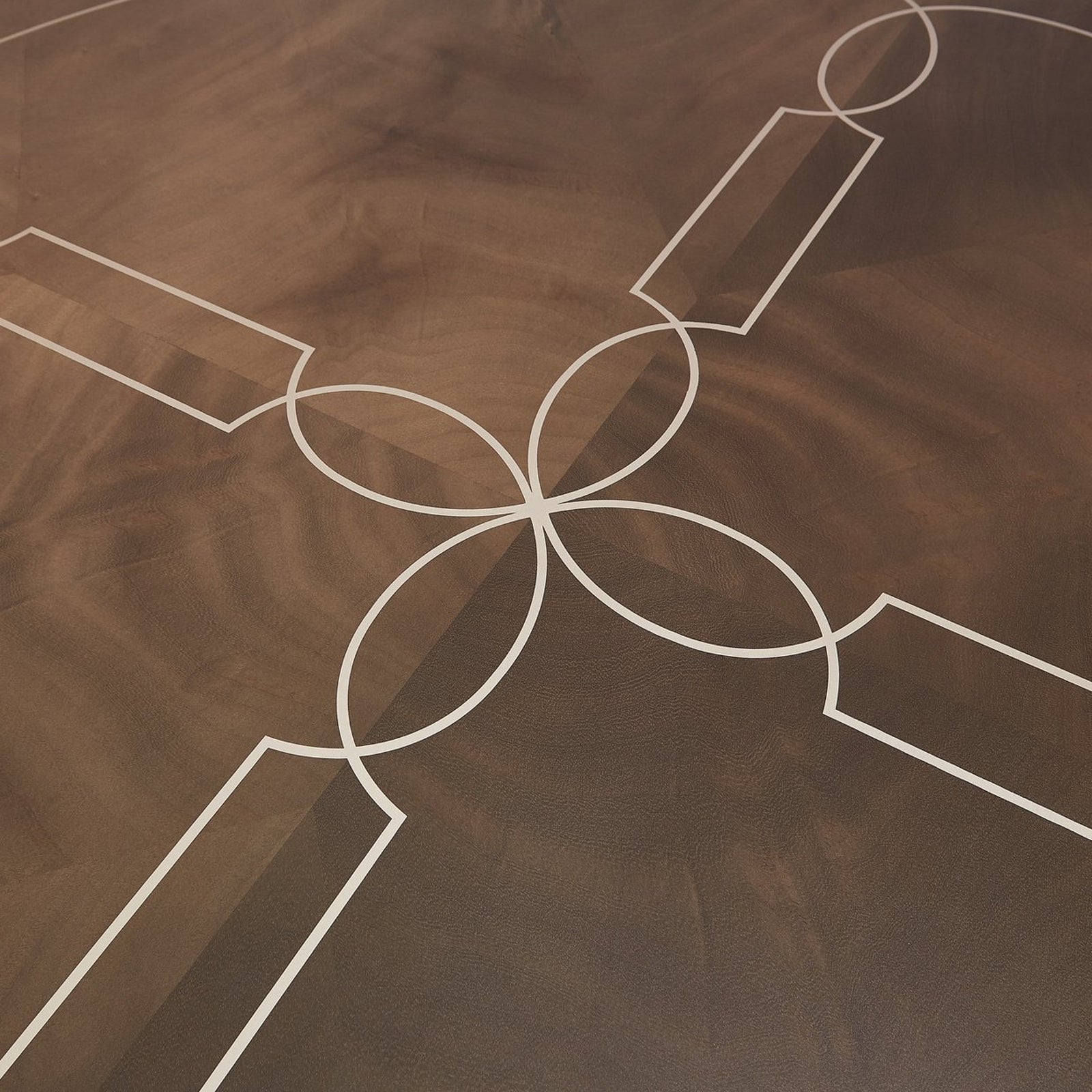 Michael Amini Villa Cherie Hazelnut Round Dining Table