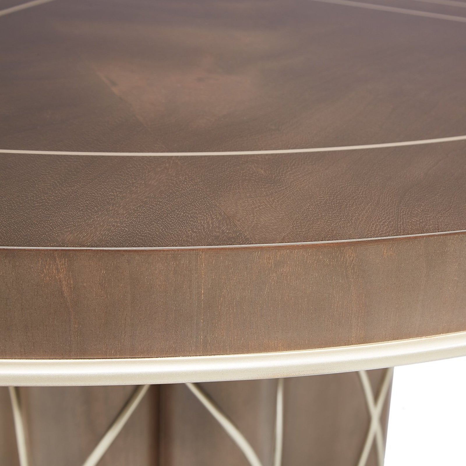 Michael Amini Villa Cherie Hazelnut Round Dining Table