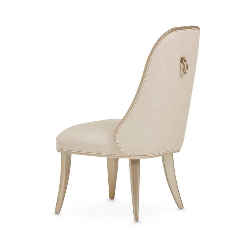 Michael Amini Villa Cherie Caramel Side Chair - Set of 2