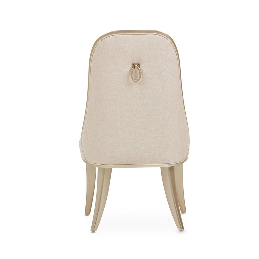 Michael Amini Villa Cherie Caramel Side Chair - Set of 2