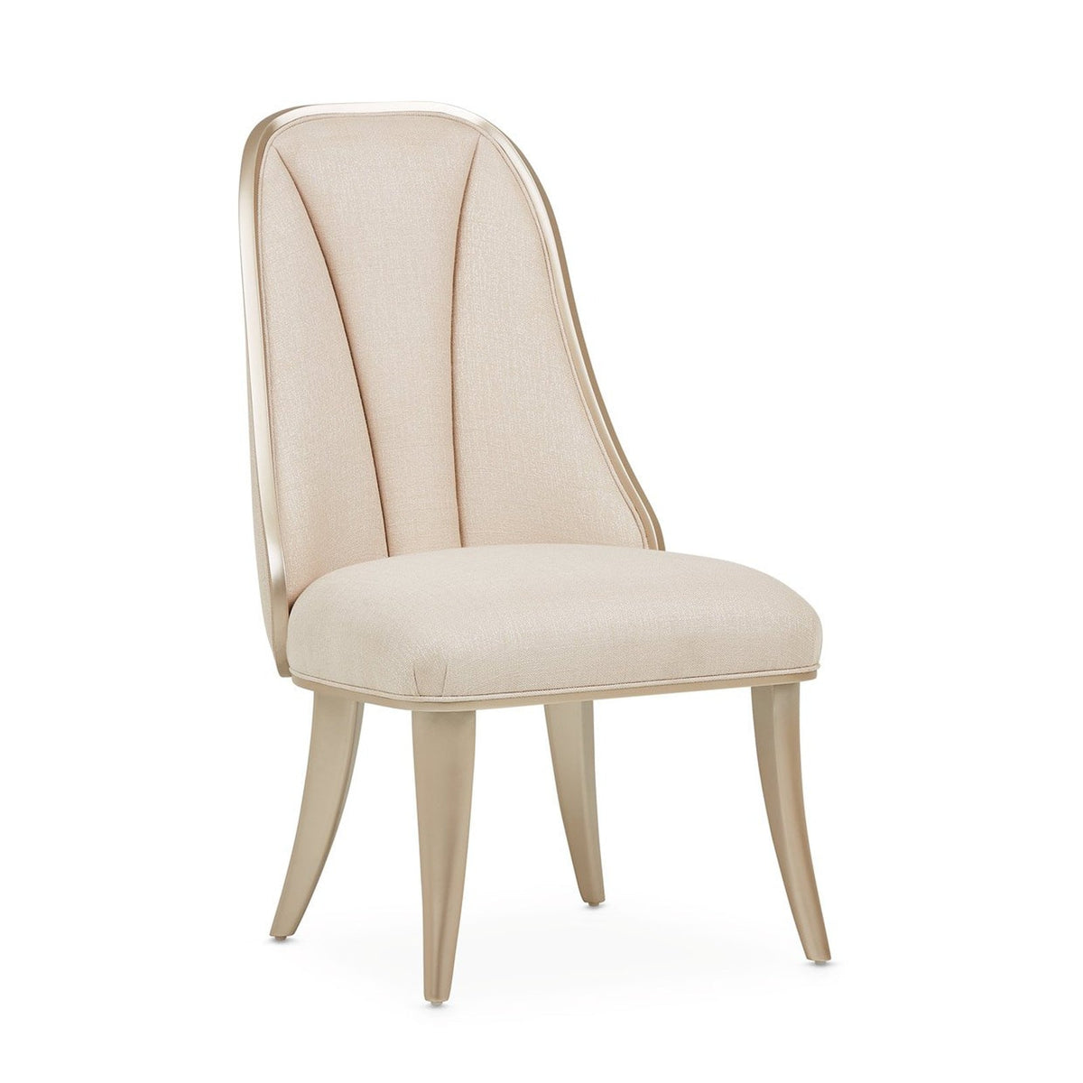 Michael Amini Villa Cherie Caramel Side Chair - Set of 2