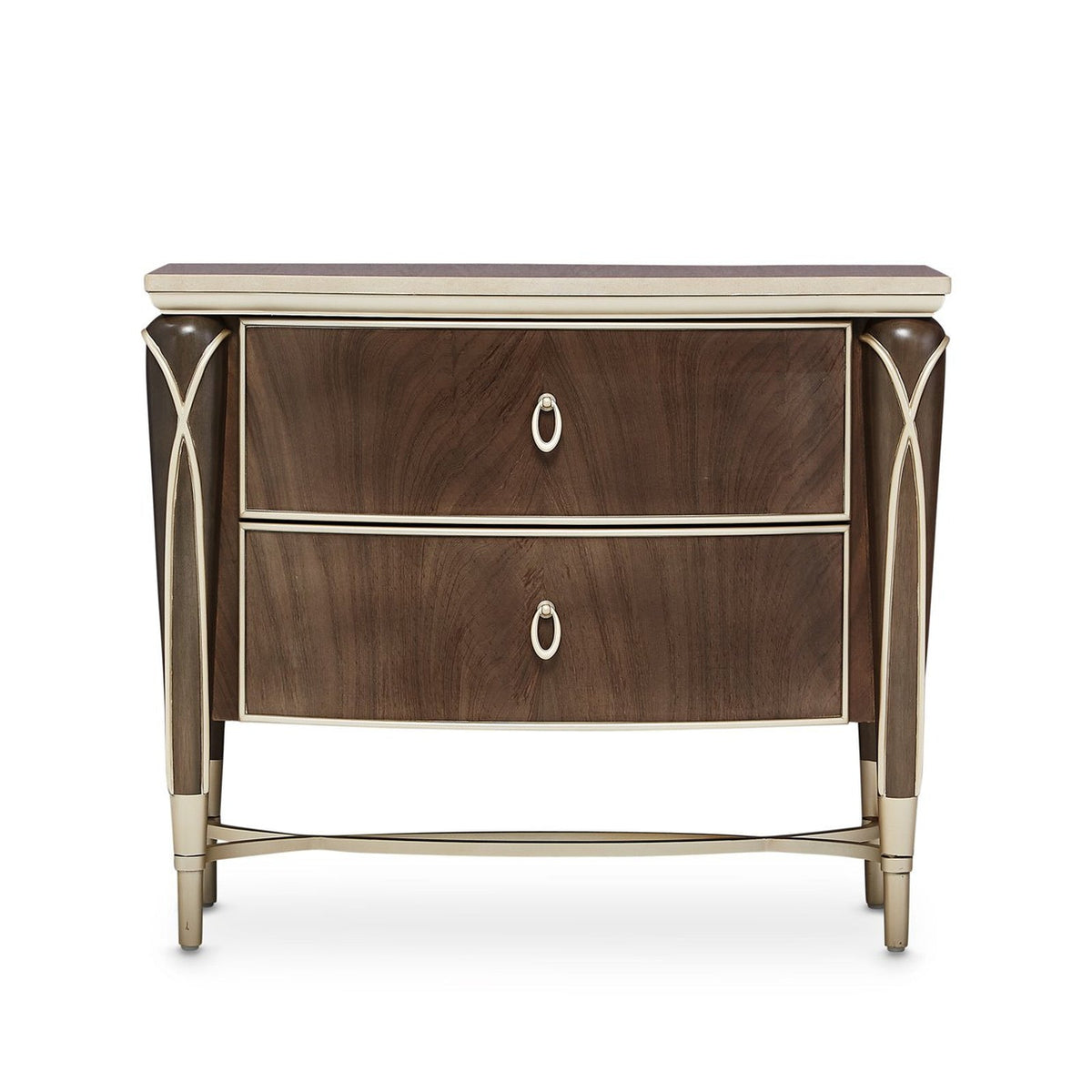 Michael Amini Villa Cherie Hazelnut Nightstand