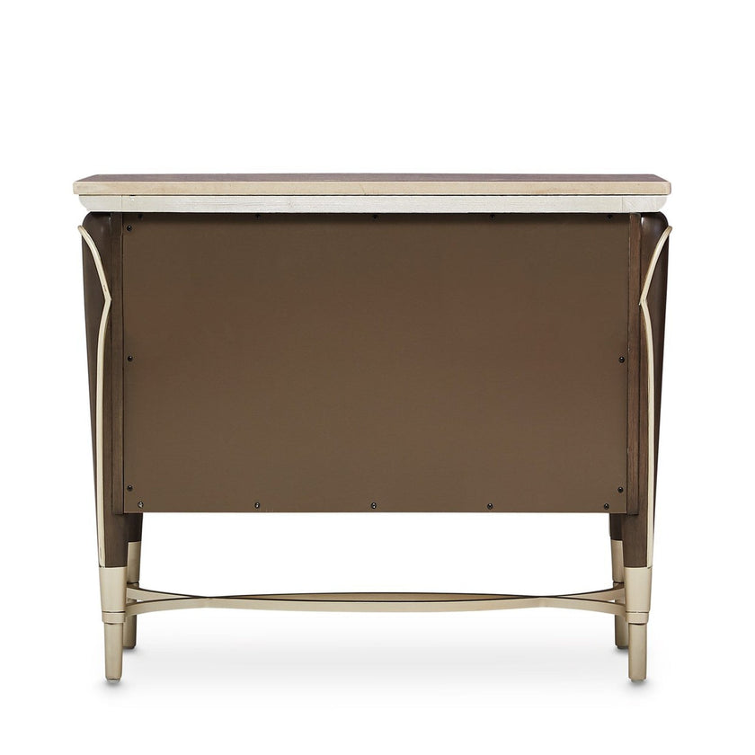 Michael Amini Villa Cherie Hazelnut Nightstand