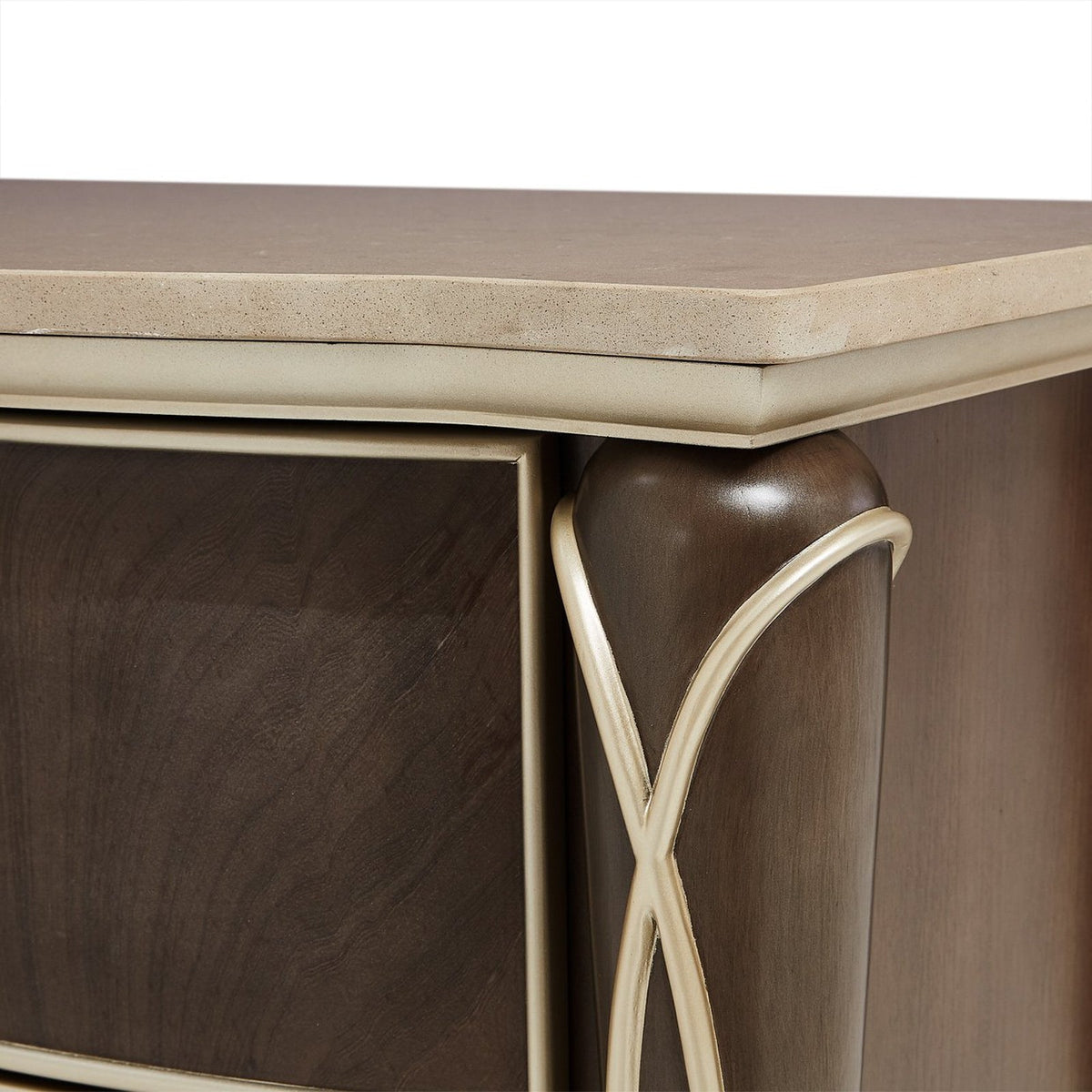 Michael Amini Villa Cherie Hazelnut Nightstand