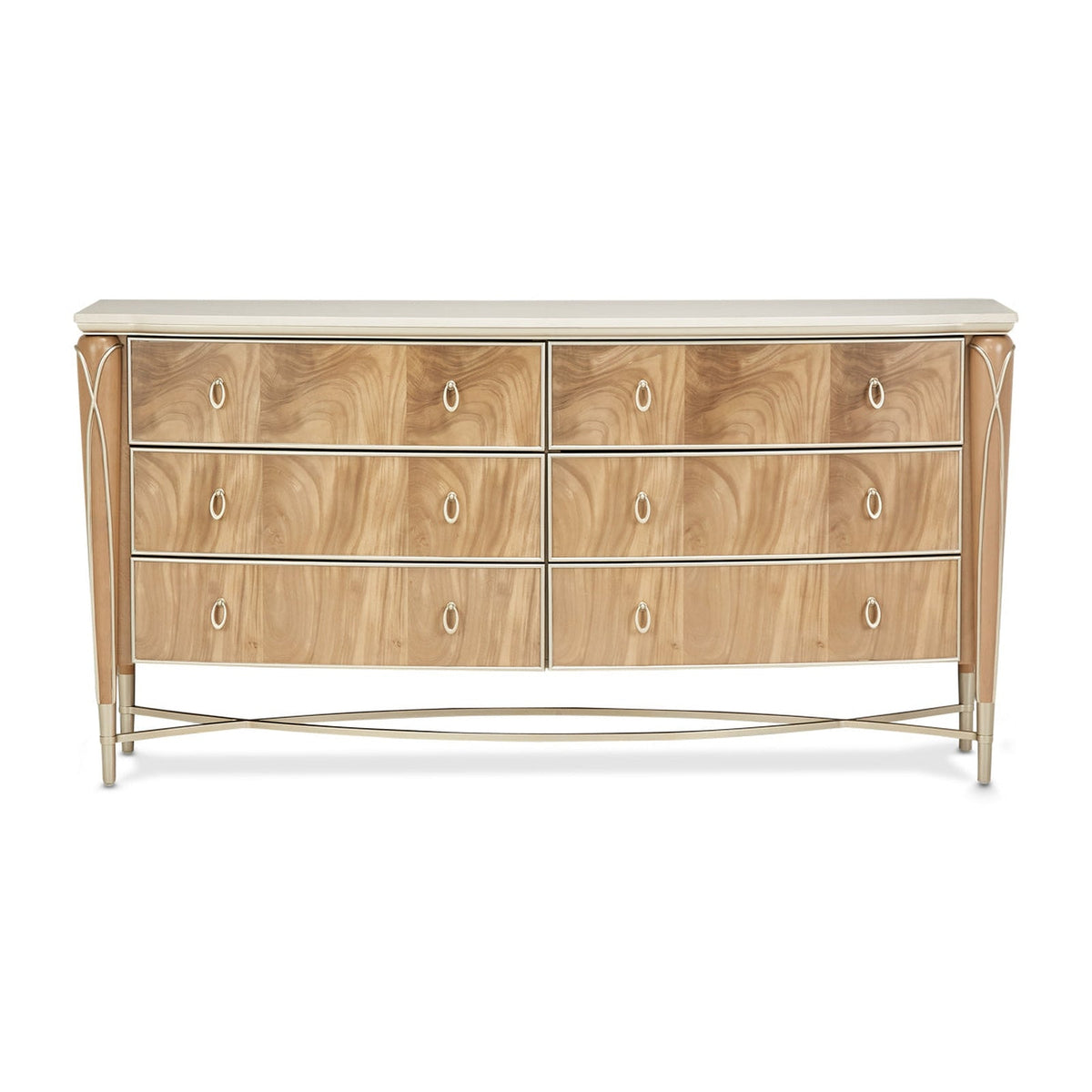 Michael Amini Villa Cherie Caramel Storage Dresser