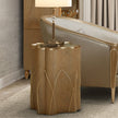 Michael Amini Villa Cherie Caramel Chairside Table