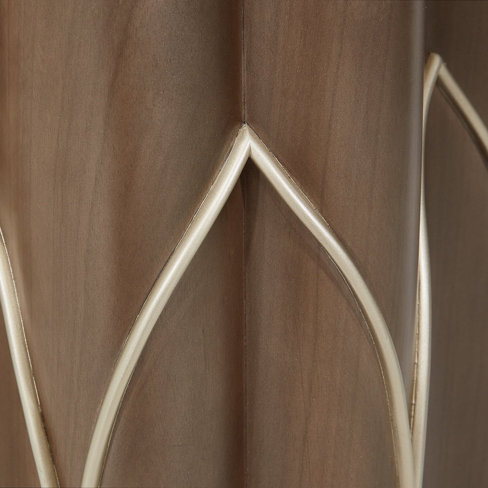 Michael Amini Villa Cherie Hazelnut Side Table