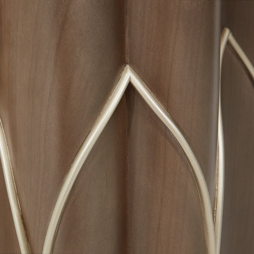 Michael Amini Villa Cherie Hazelnut Side Table