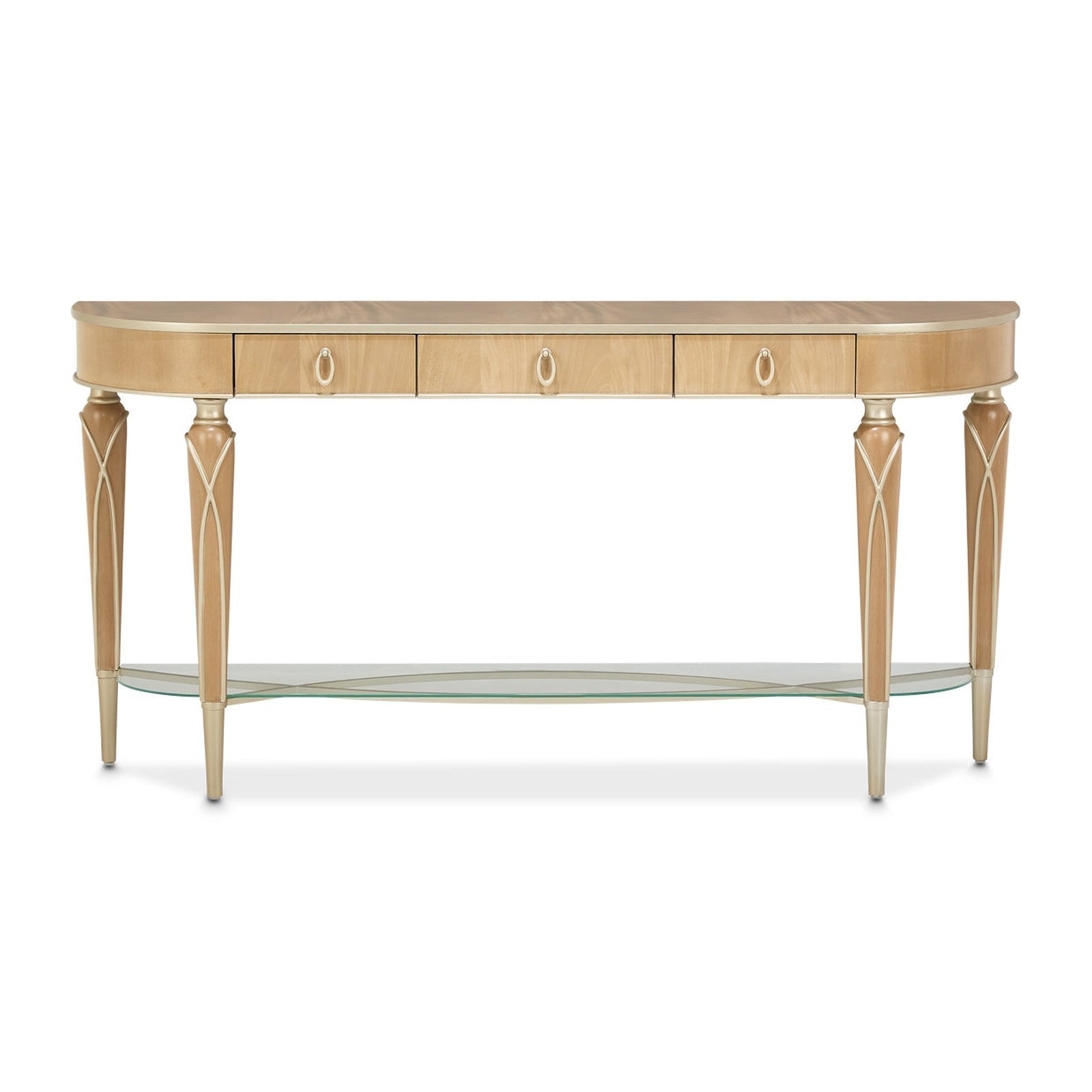 Michael Amini Villa Cherie Caramel Console Table
