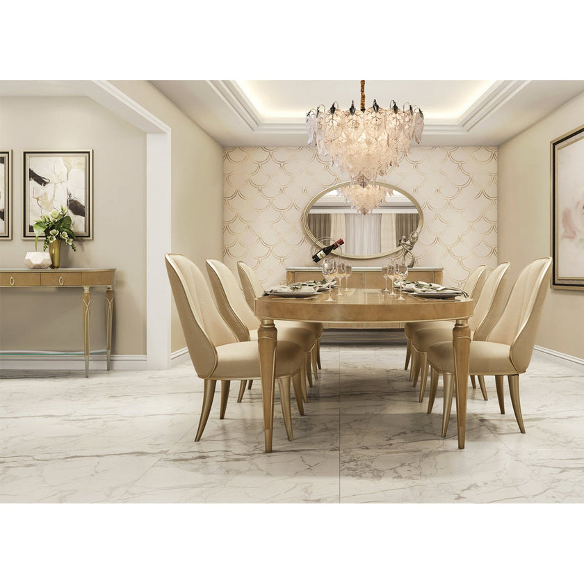 Michael Amini Villa Cherie Caramel Console Table