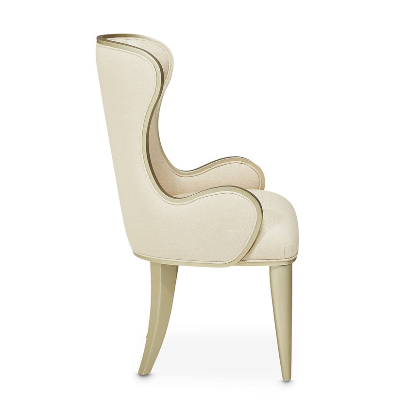 Michael Amini Villa Cherie Caramel Desk Chair