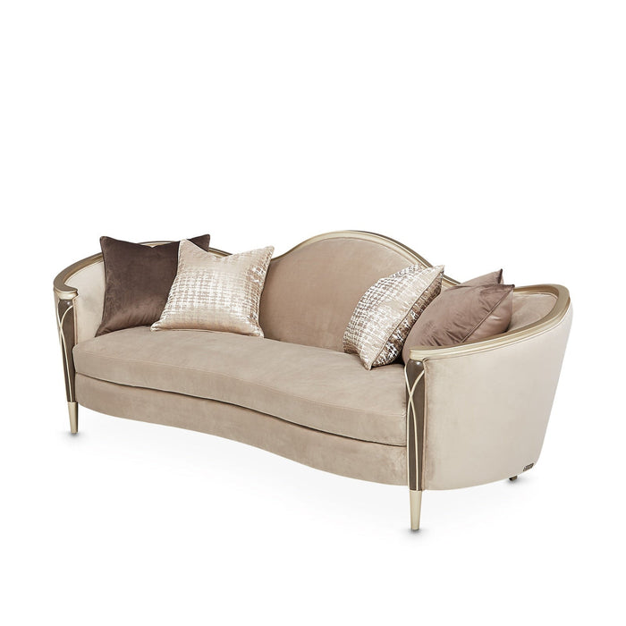 Michael Amini Villa Cherie Hazelnut Sofa