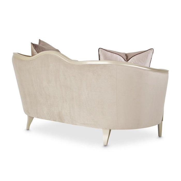 Michael Amini Villa Cherie Hazelnut Loveseat