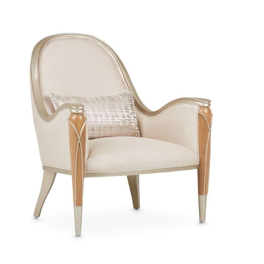 Michael Amini Villa Cherie Caramel Accent Chair