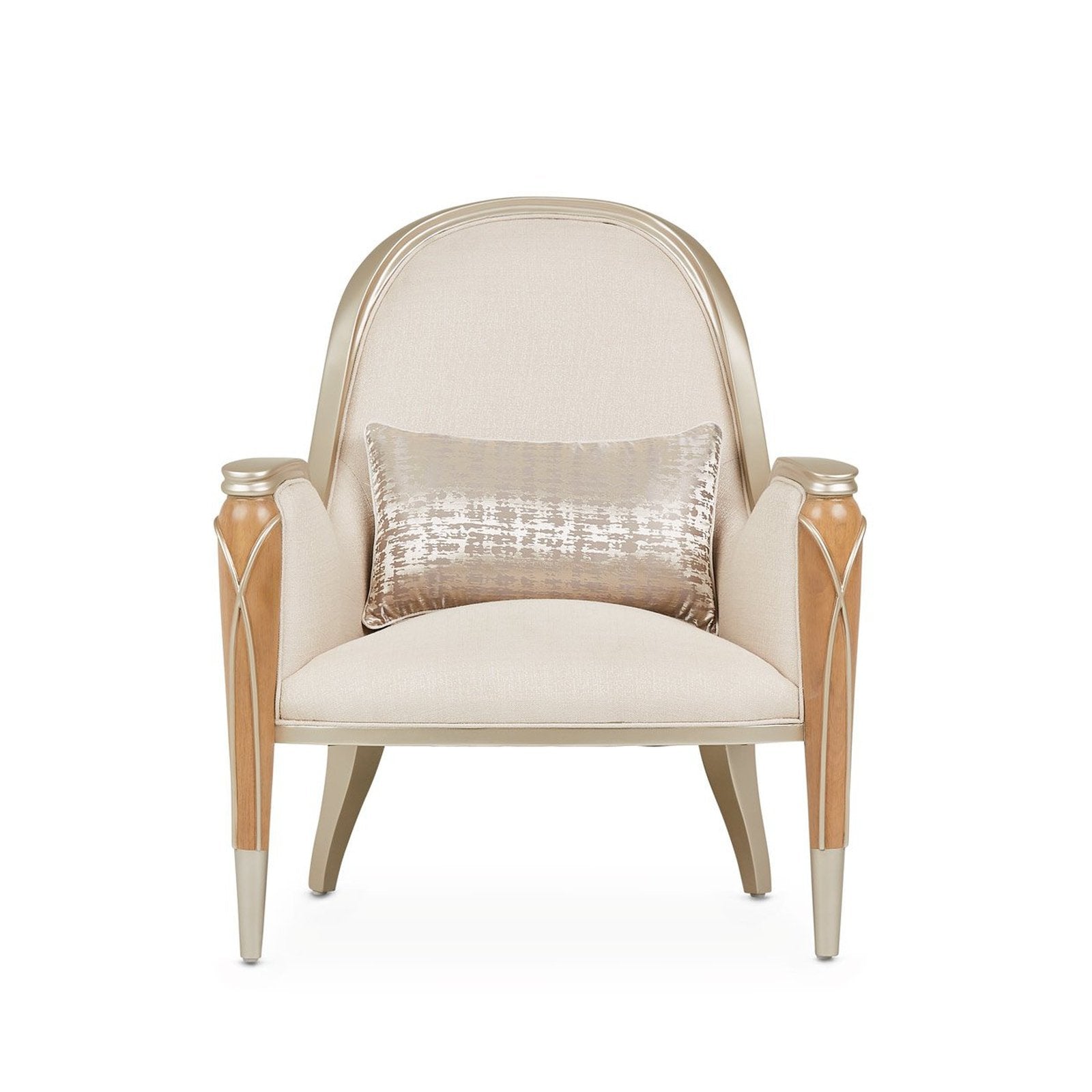 Michael Amini Villa Cherie Caramel Accent Chair