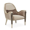 Michael Amini Villa Cherie Hazelnut Accent Chair