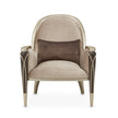 Michael Amini Villa Cherie Hazelnut Accent Chair