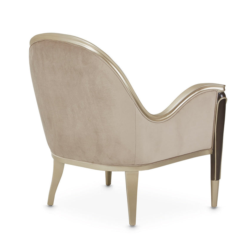Michael Amini Villa Cherie Hazelnut Accent Chair