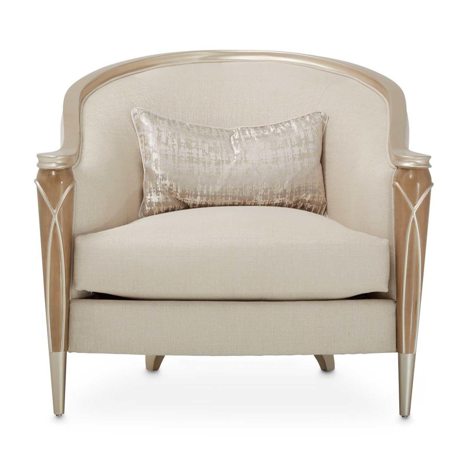 Michael Amini Villa Cherie Caramel Matching Chair