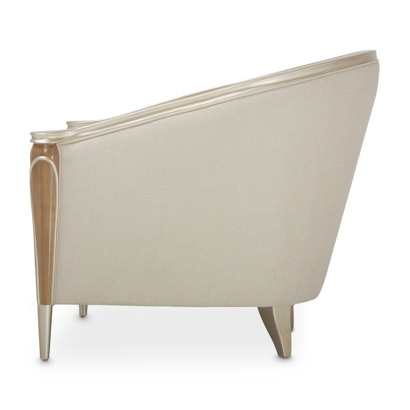 Michael Amini Villa Cherie Caramel Matching Chair