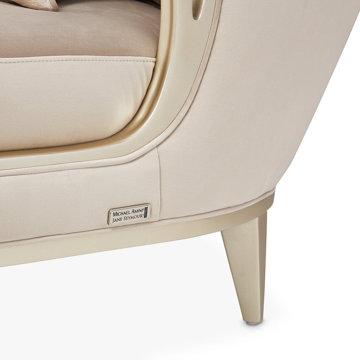 Michael Amini Villa Cherie Hazelnut Chaise