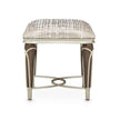 Michael Amini Villa Cherie Hazelnut Ottoman