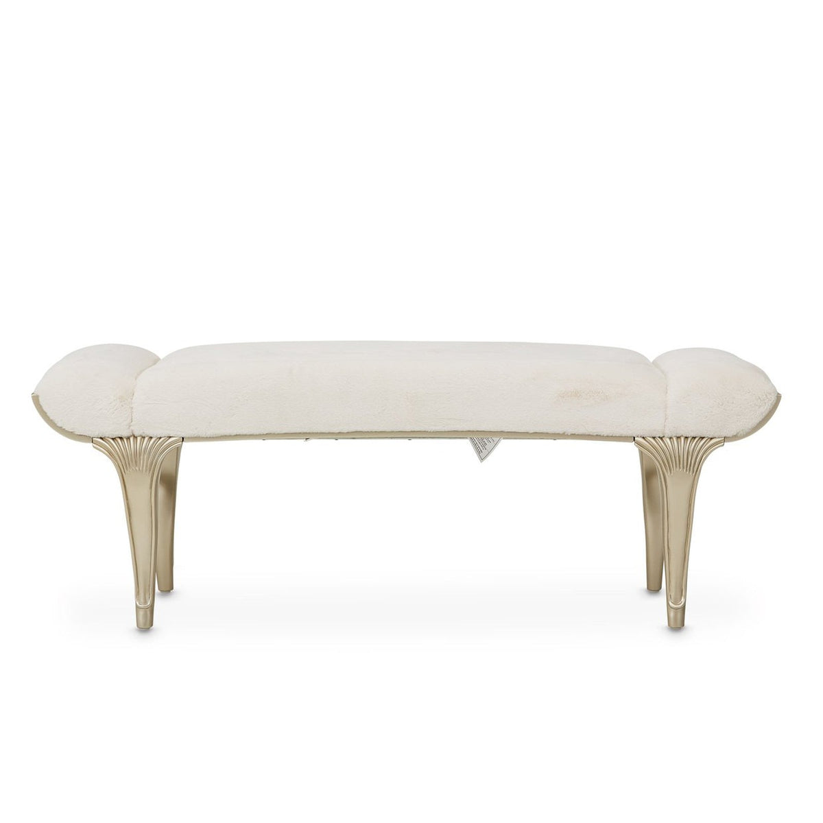 Michael Amini Villa Cherie Hazelnut Bed Bench