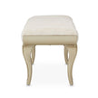 Michael Amini Villa Cherie Hazelnut Bed Bench