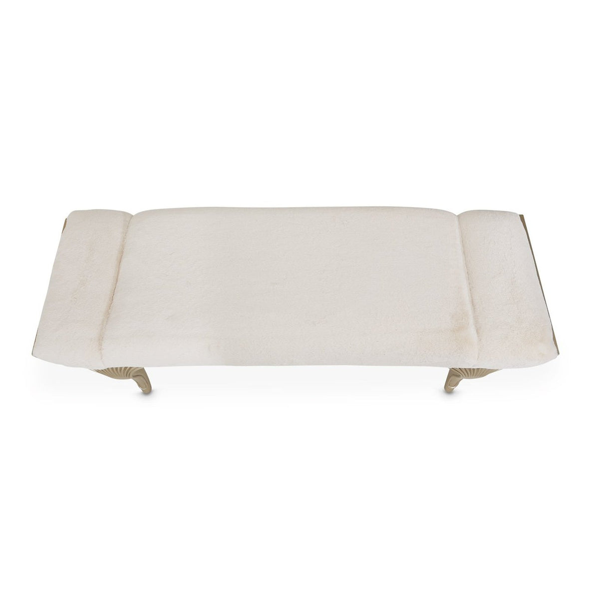 Michael Amini Villa Cherie Hazelnut Bed Bench